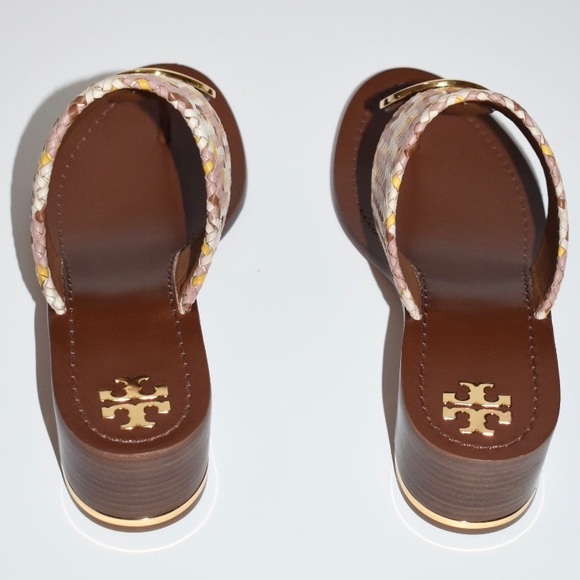 TORY BURCH PATOS DISK 44 MM SANDAL WOVEN NAPPA - Picture 6 of 8